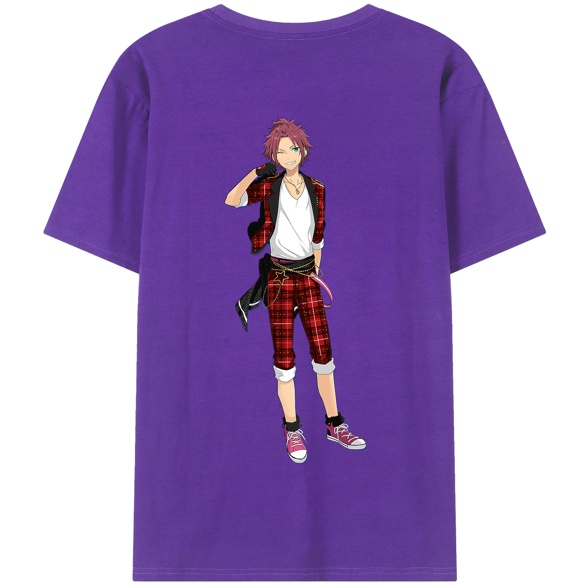 （画像用） あんさんぶるスターズ! Ensemble Stars 綿100％半袖Tシャツ（背面プリント）