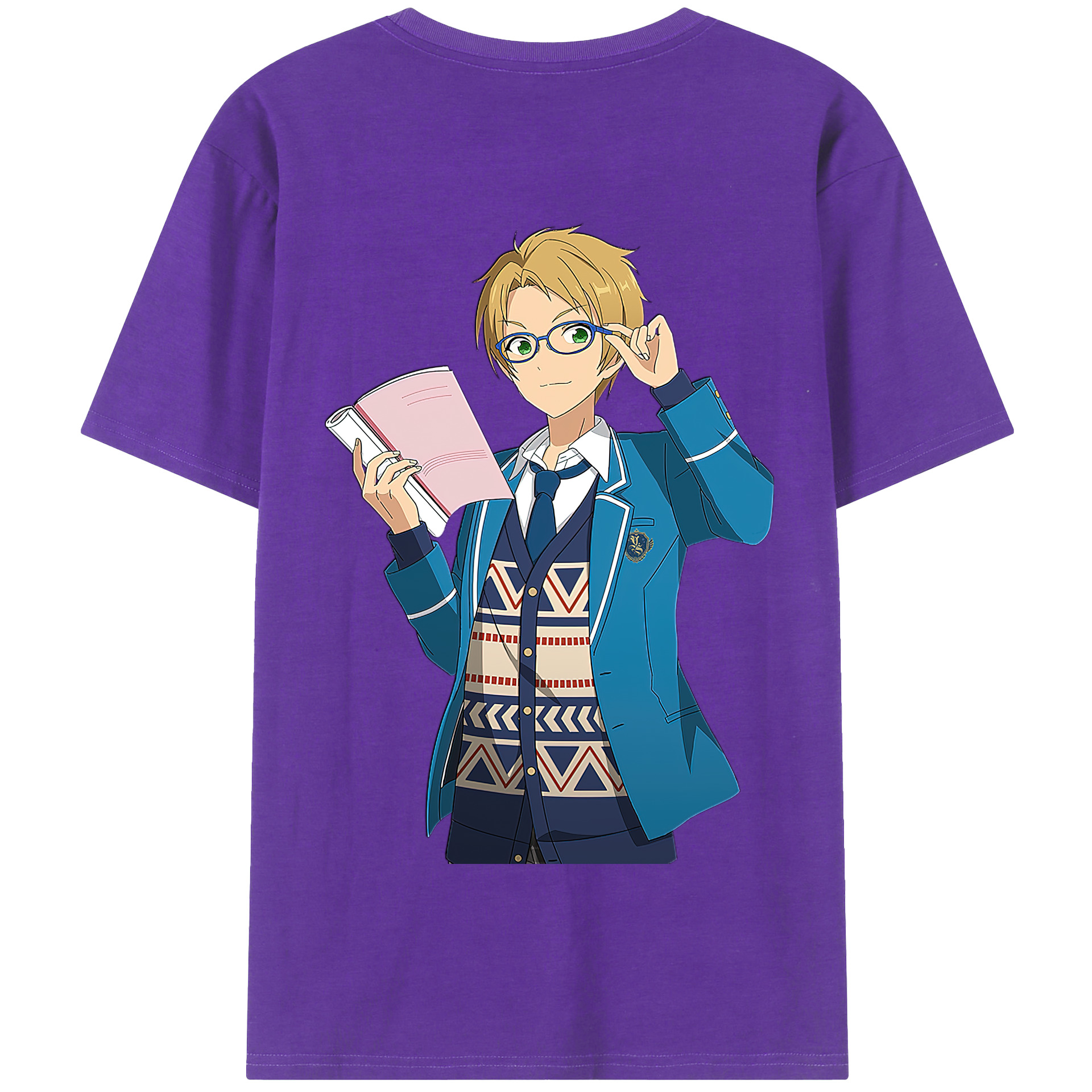 （画像用） あんさんぶるスターズ! Ensemble Stars 綿100％半袖Tシャツ（背面プリント）