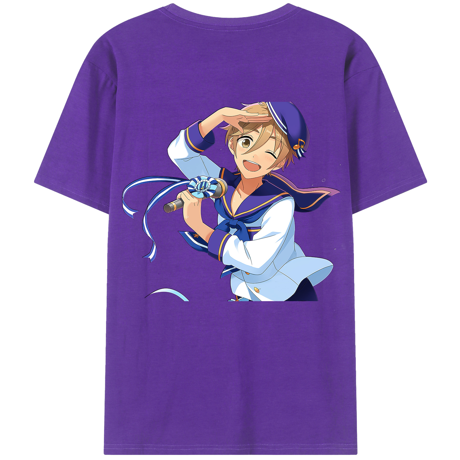 （画像用） あんさんぶるスターズ! Ensemble Stars 綿100％半袖Tシャツ（背面プリント）