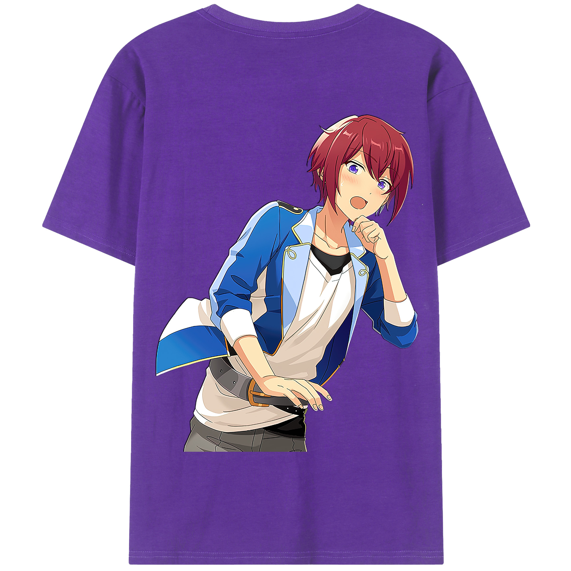 （画像用） あんさんぶるスターズ! Ensemble Stars 綿100％半袖Tシャツ（背面プリント）