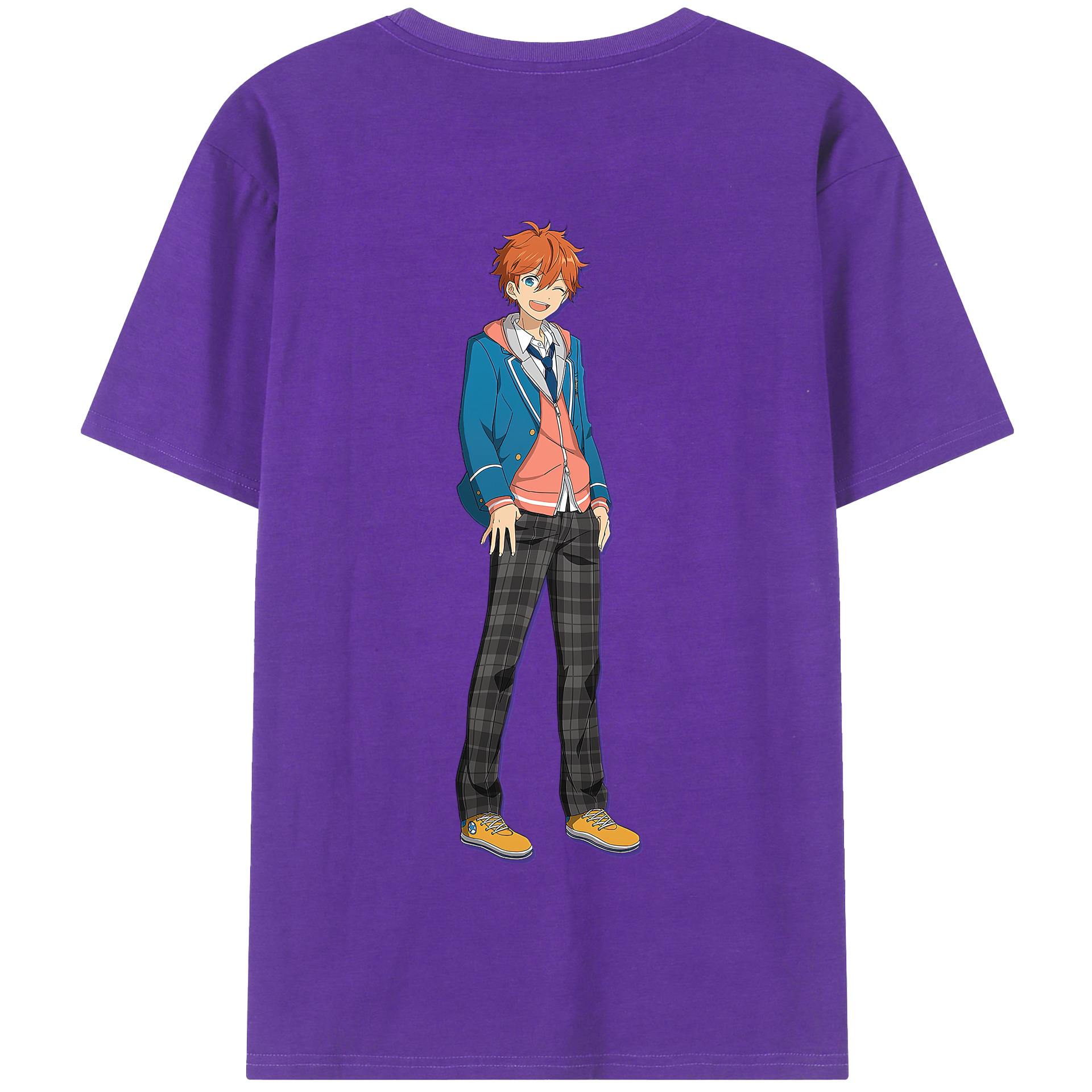 （画像用） あんさんぶるスターズ! Ensemble Stars 綿100％半袖Tシャツ（背面プリント）