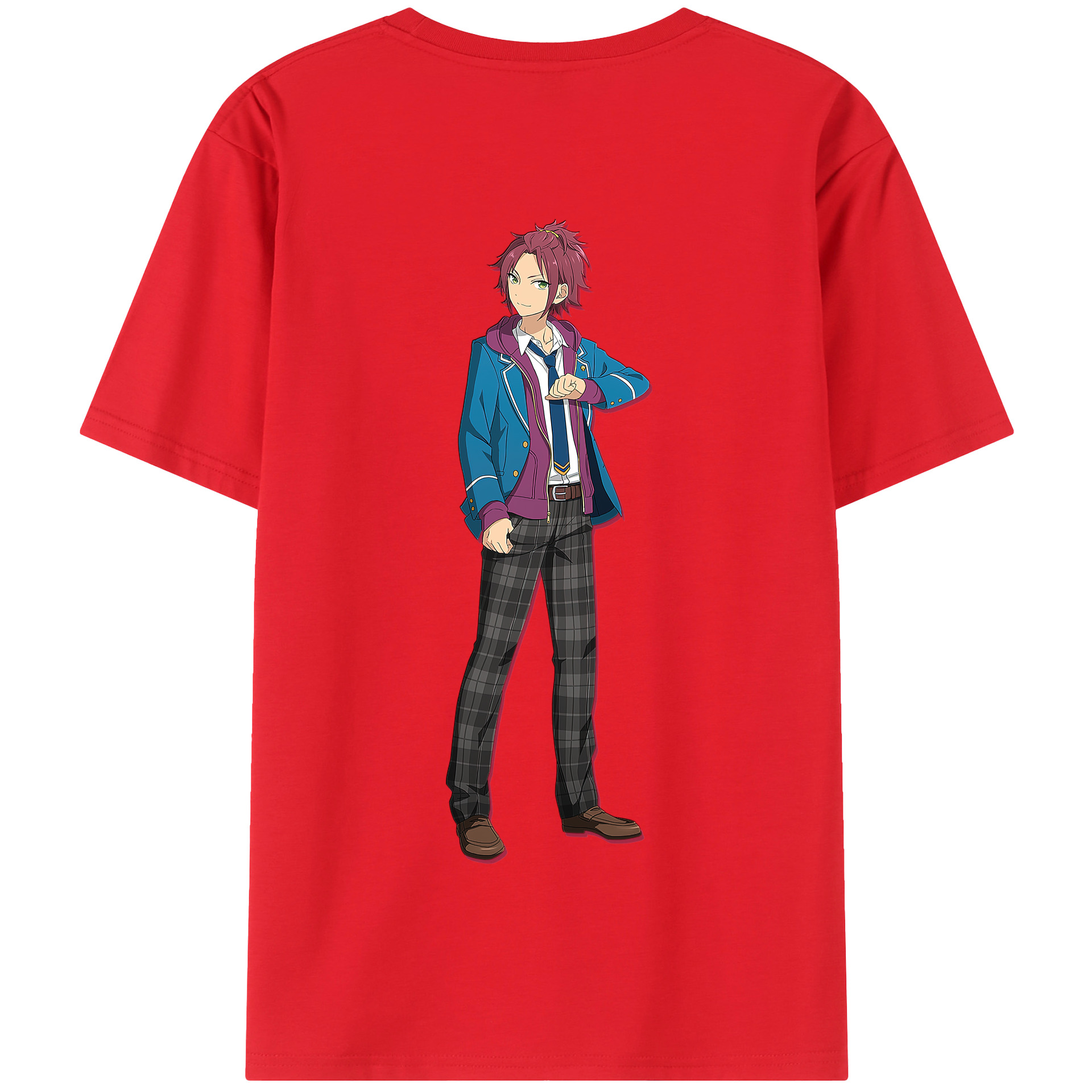 （画像用） あんさんぶるスターズ! Ensemble Stars 綿100％半袖Tシャツ（背面プリント）