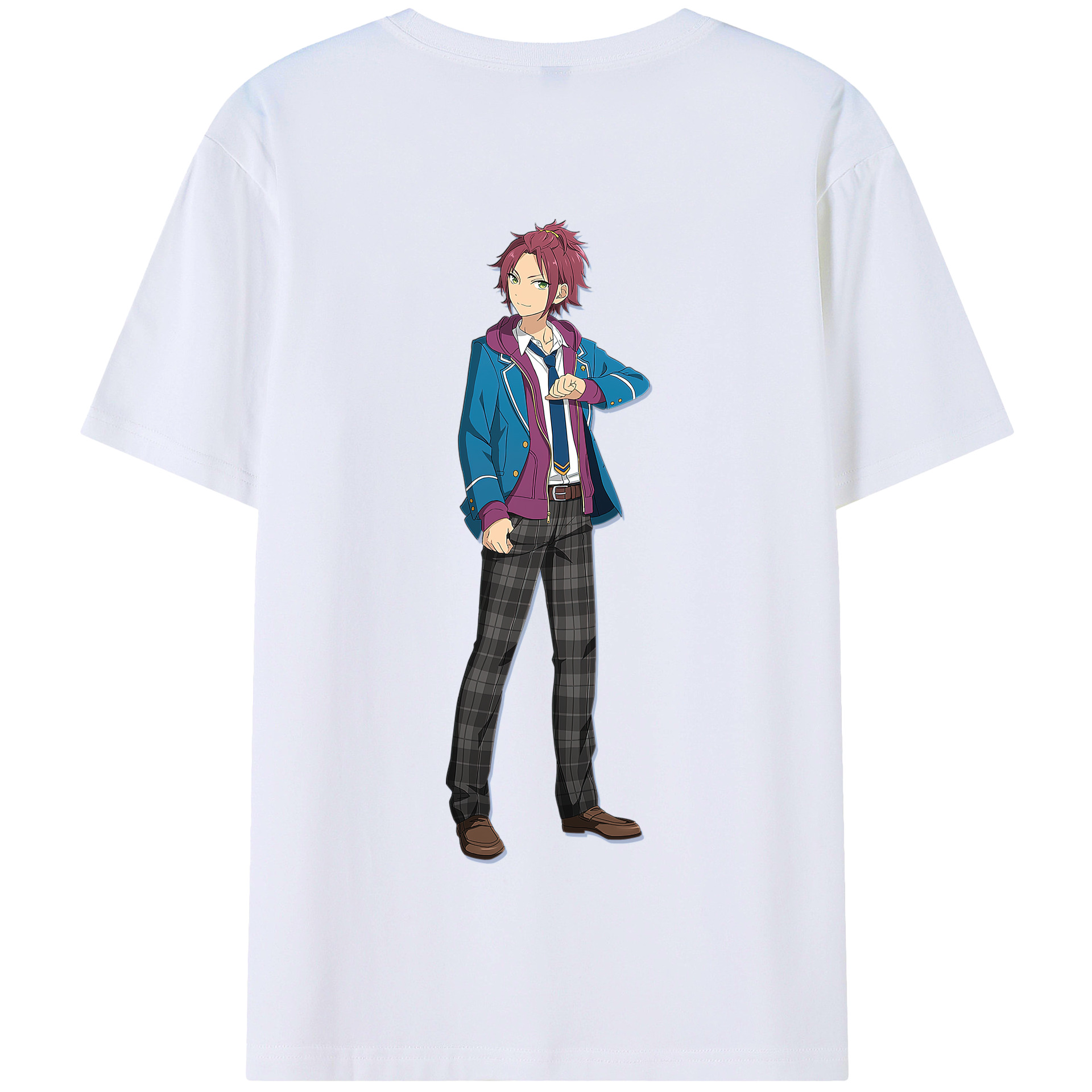 （画像用） あんさんぶるスターズ! Ensemble Stars 綿100％半袖Tシャツ（背面プリント）