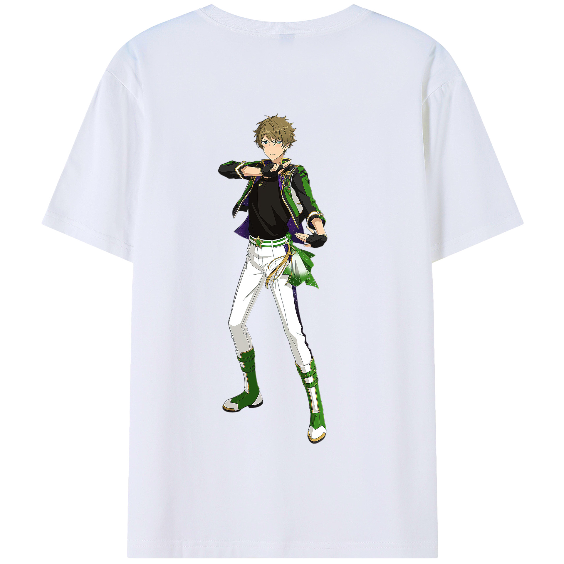 （画像用） あんさんぶるスターズ! Ensemble Stars 綿100％半袖Tシャツ（背面プリント）