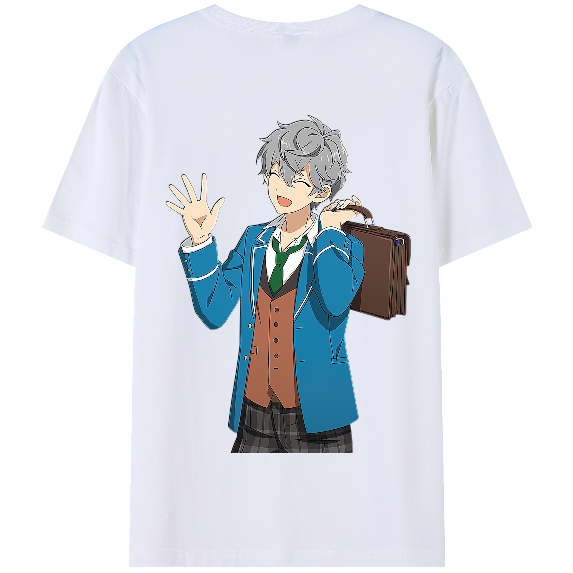 （画像用） あんさんぶるスターズ! Ensemble Stars 綿100％半袖Tシャツ（背面プリント）