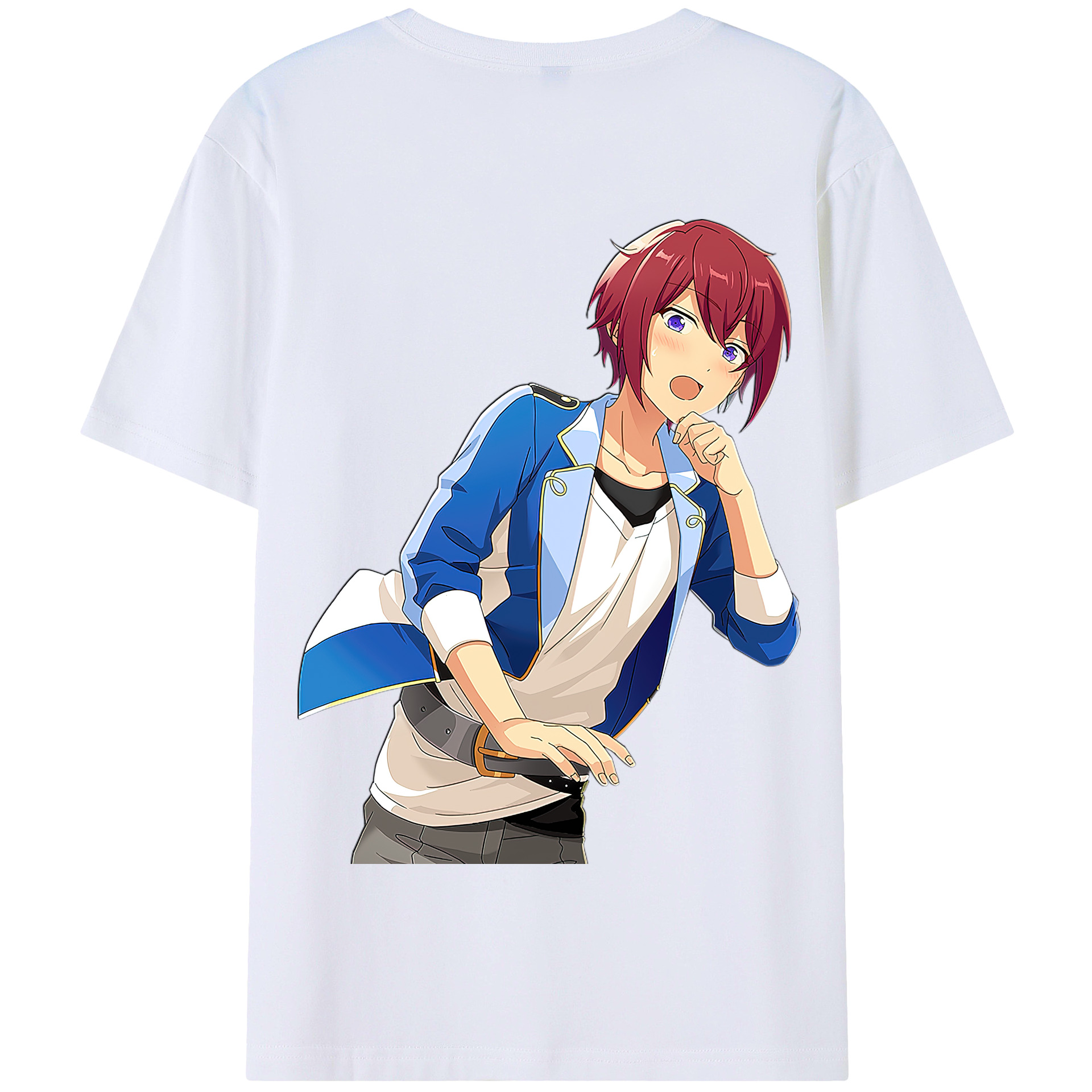 （画像用） あんさんぶるスターズ! Ensemble Stars 綿100％半袖Tシャツ（背面プリント）
