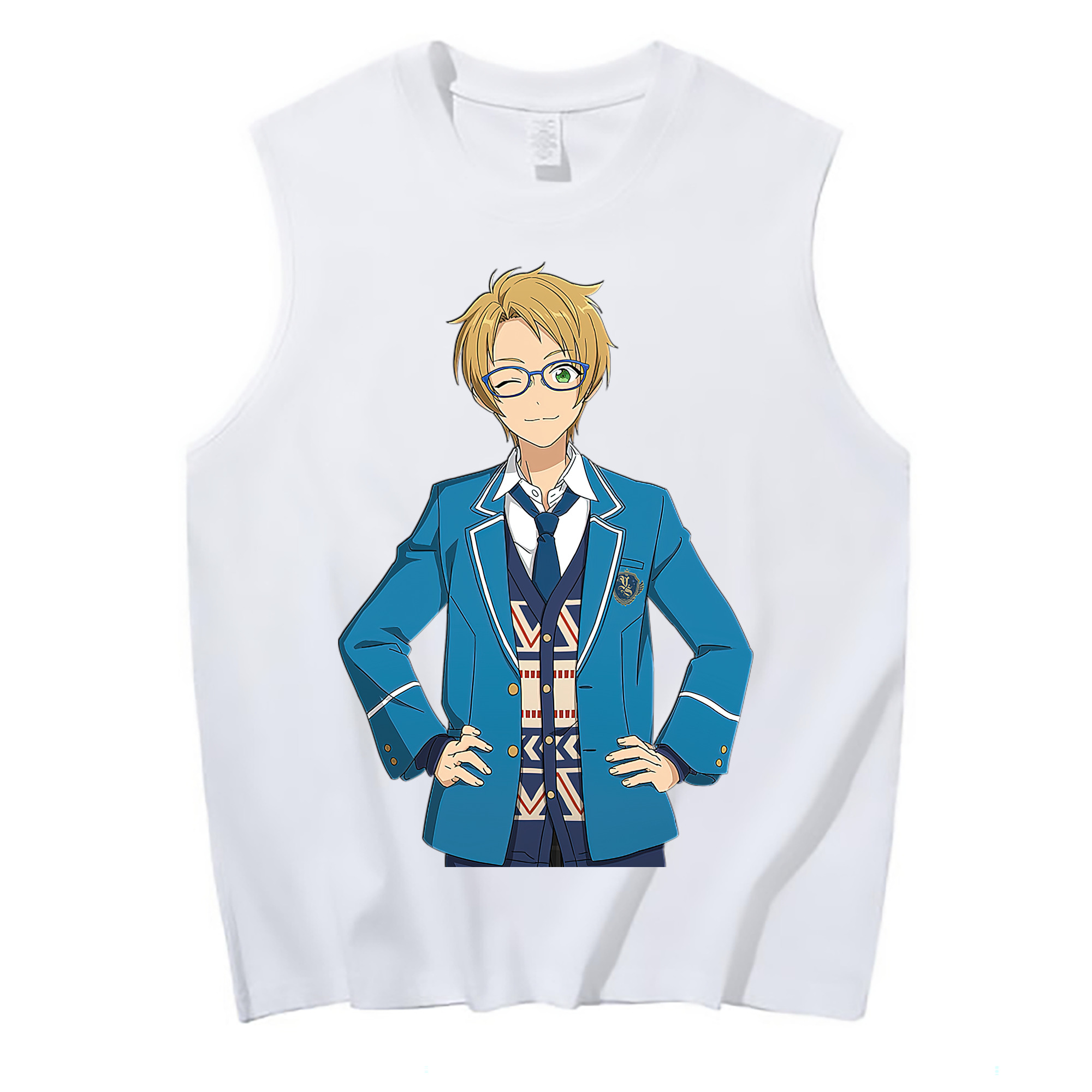 （画像用） あんさんぶるスターズ! Ensemble Stars コットン100％タンクトップ（フロントプリント）