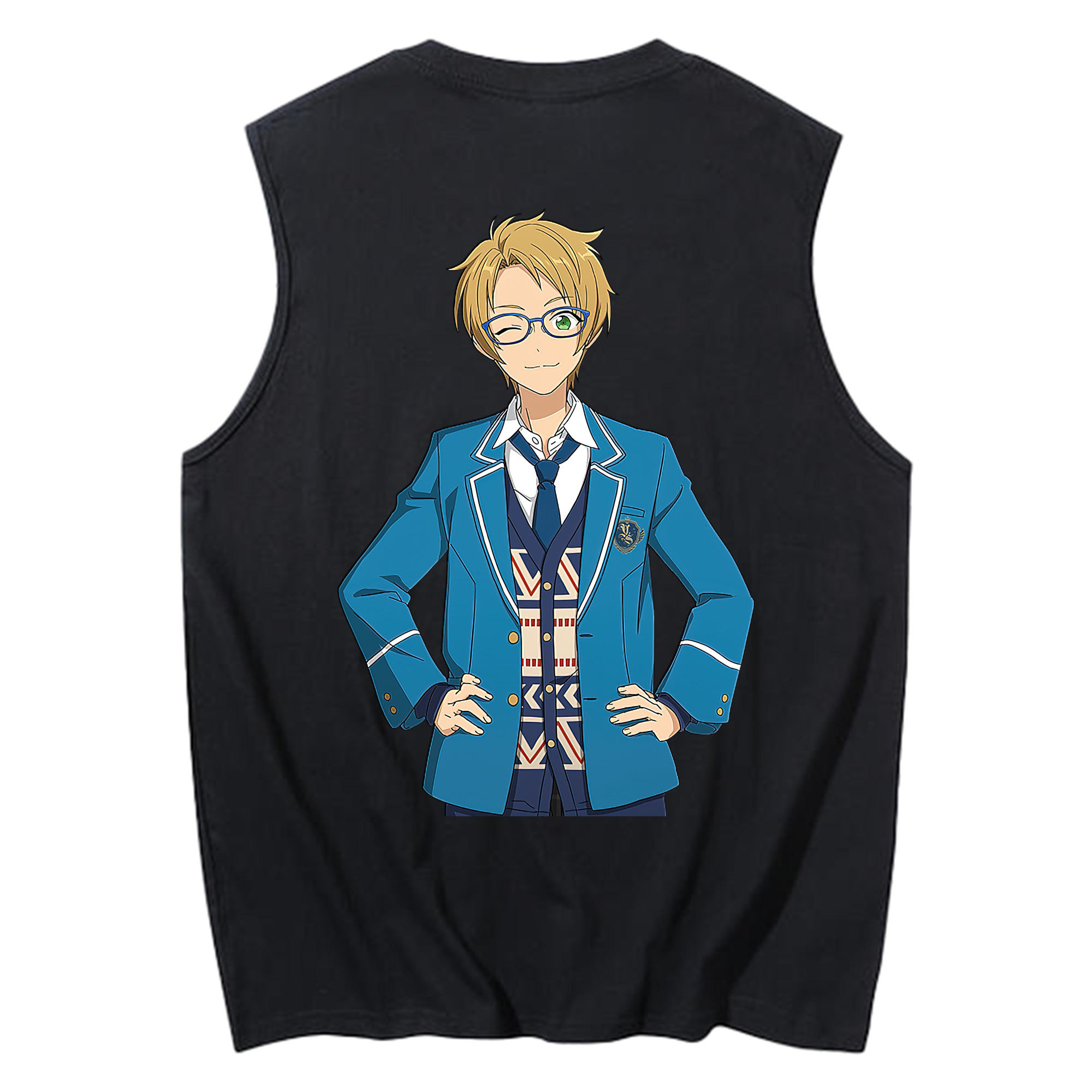 （画像用） あんさんぶるスターズ! Ensemble Stars コットン100％タンクトップ（背面プリント）