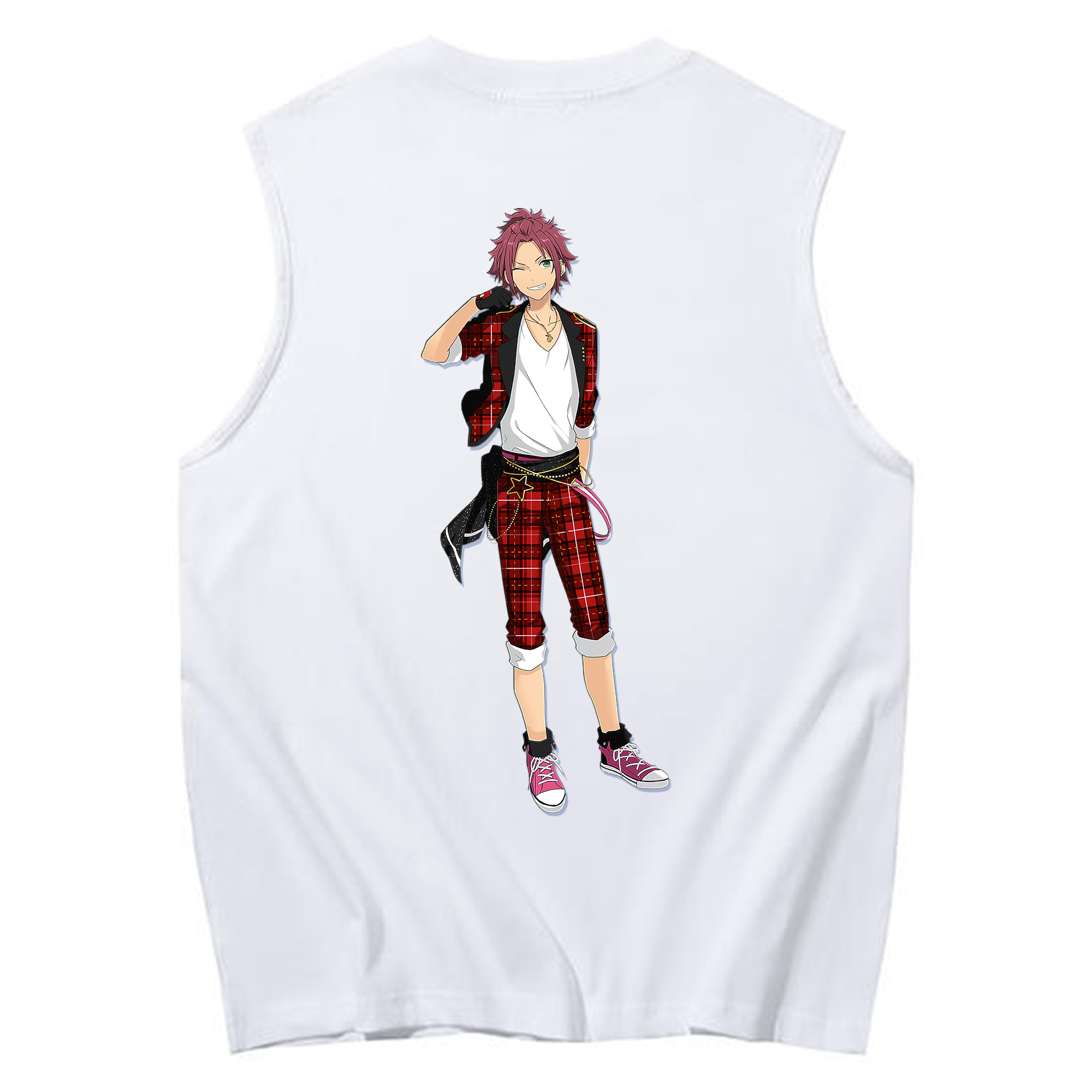 （画像用） あんさんぶるスターズ! Ensemble Stars コットン100％タンクトップ（背面プリント）