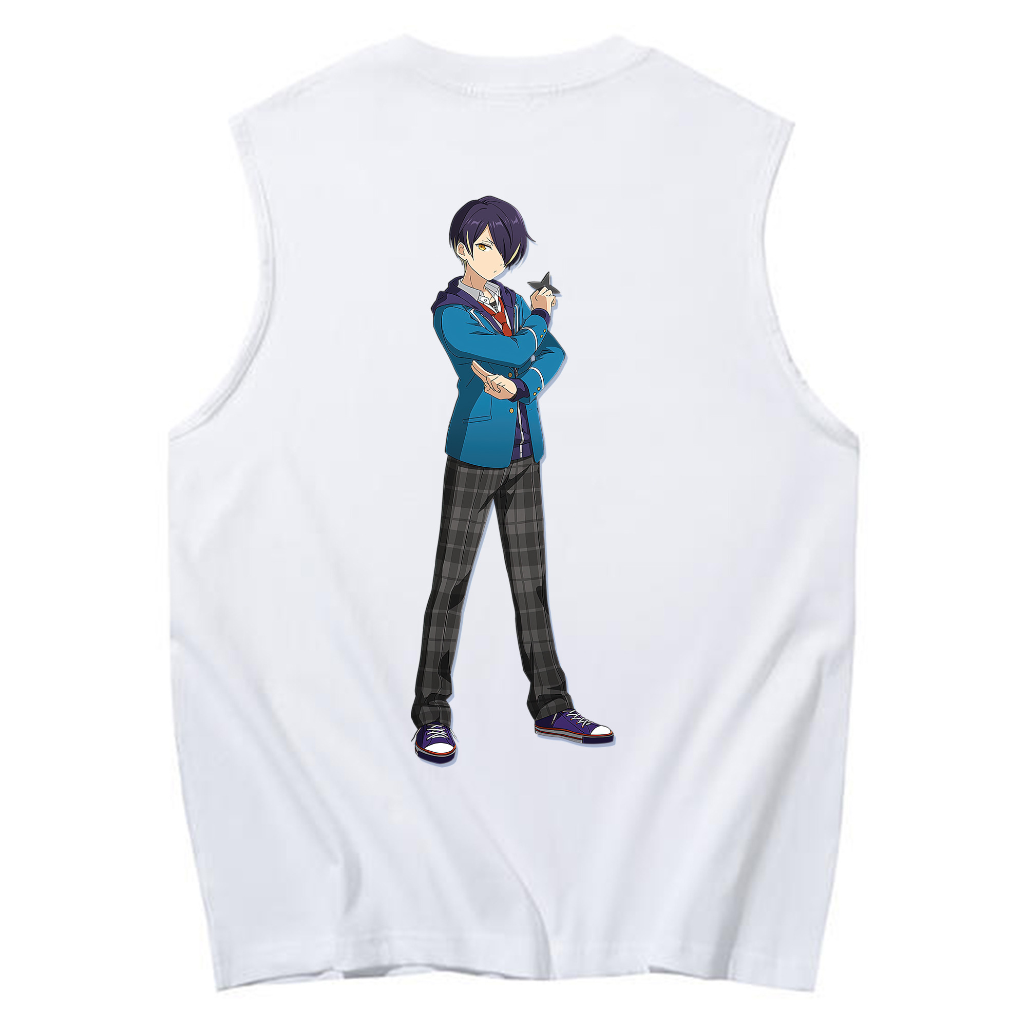 （画像用） あんさんぶるスターズ! Ensemble Stars コットン100％タンクトップ（背面プリント）