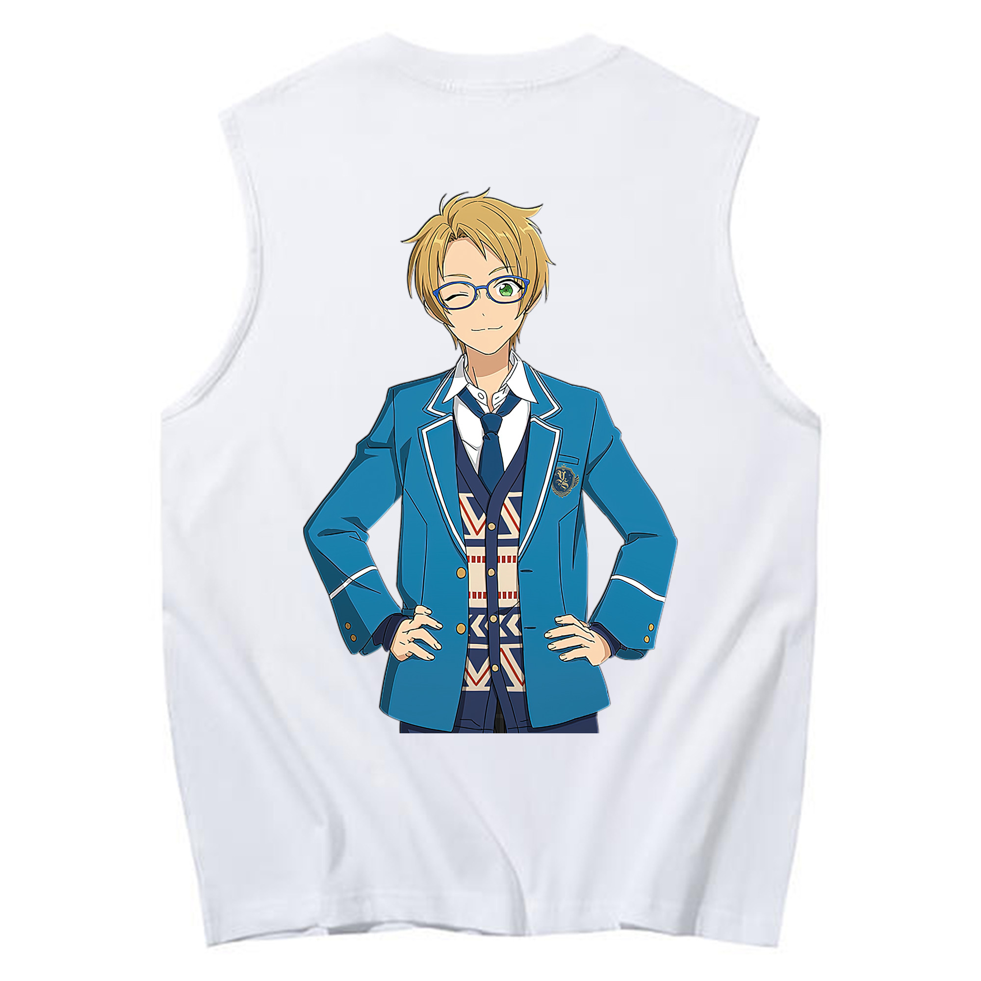 （画像用） あんさんぶるスターズ! Ensemble Stars コットン100％タンクトップ（背面プリント）