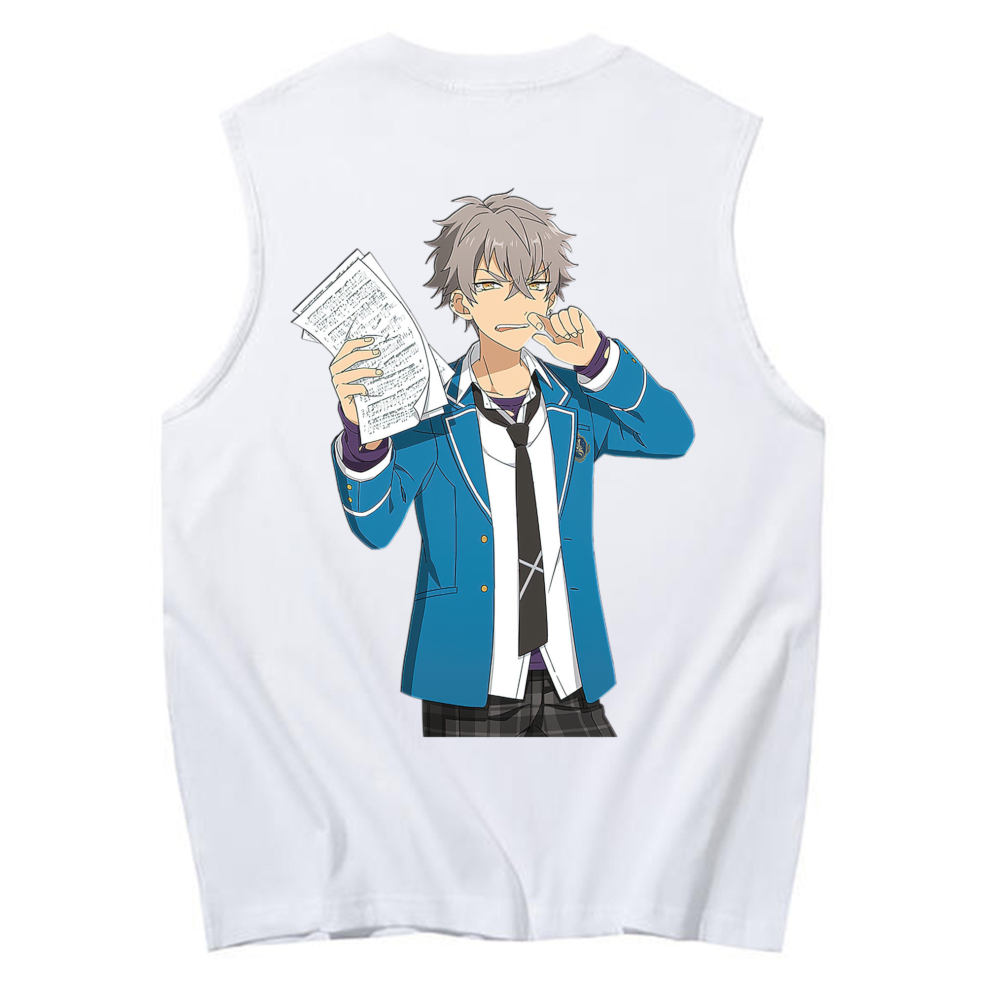 （画像用） あんさんぶるスターズ! Ensemble Stars コットン100％タンクトップ（背面プリント）