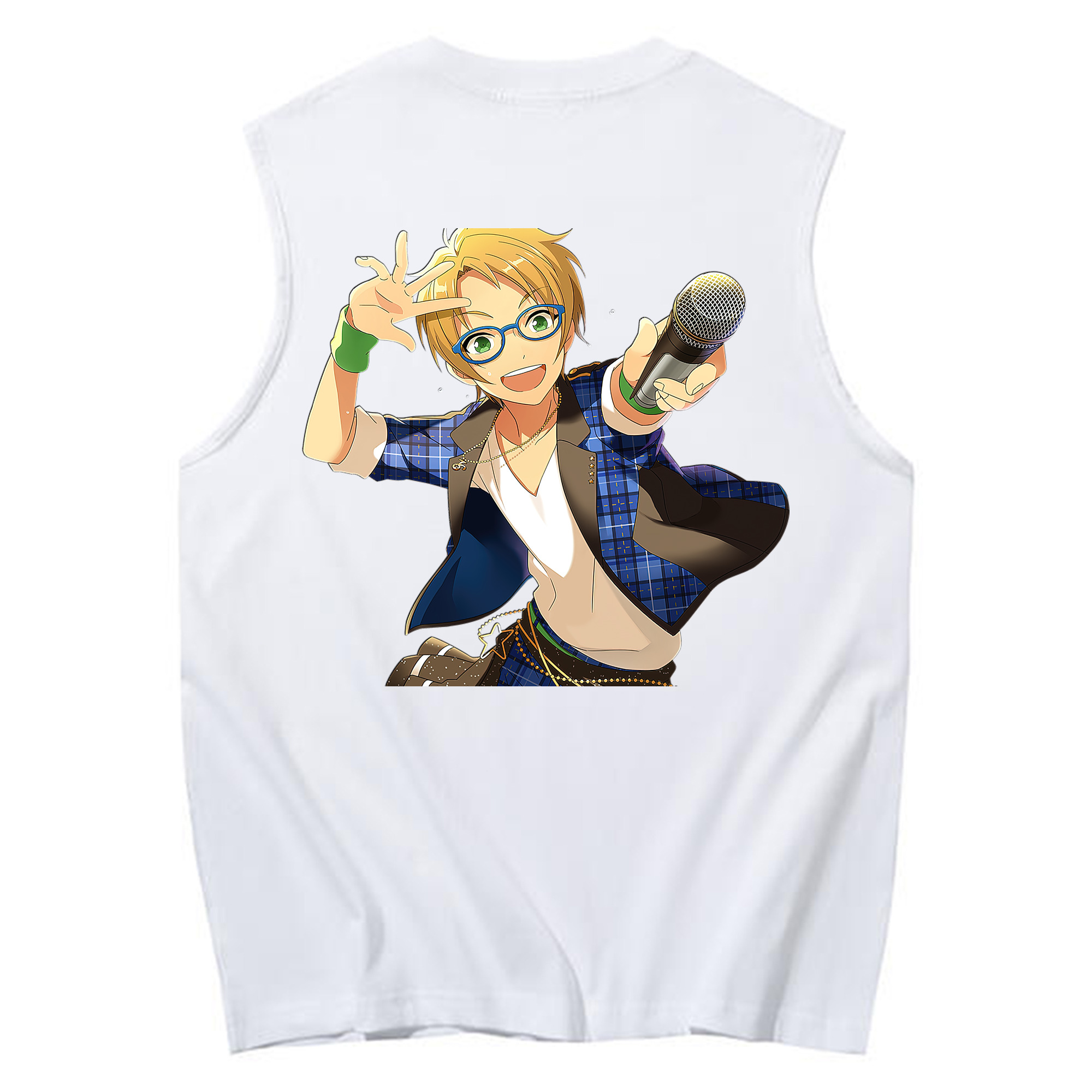 （画像用） あんさんぶるスターズ! Ensemble Stars コットン100％タンクトップ（背面プリント）